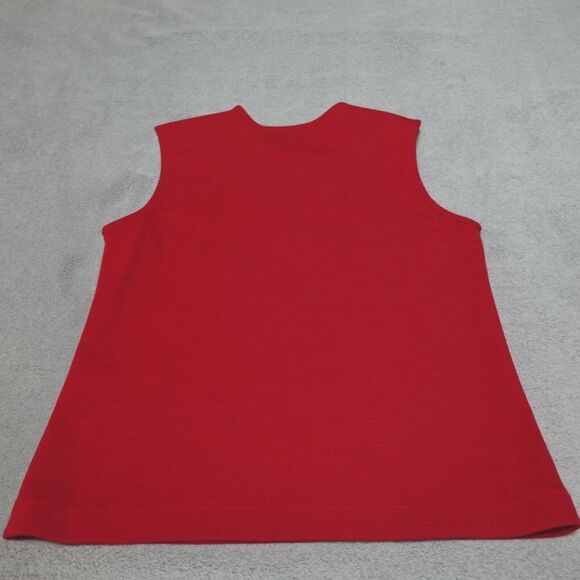 Caroline Rose Set Womens XS Red Black Wool Jacket Tank Pants Christmas‎ Holiday - Picture 13 of 16